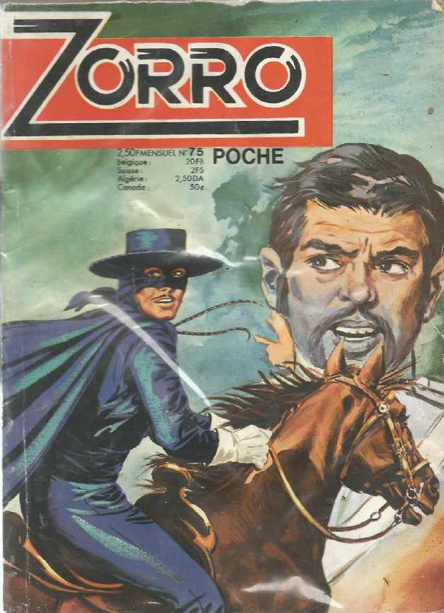 Scan de la Couverture Zorro SFPI Poche n 75